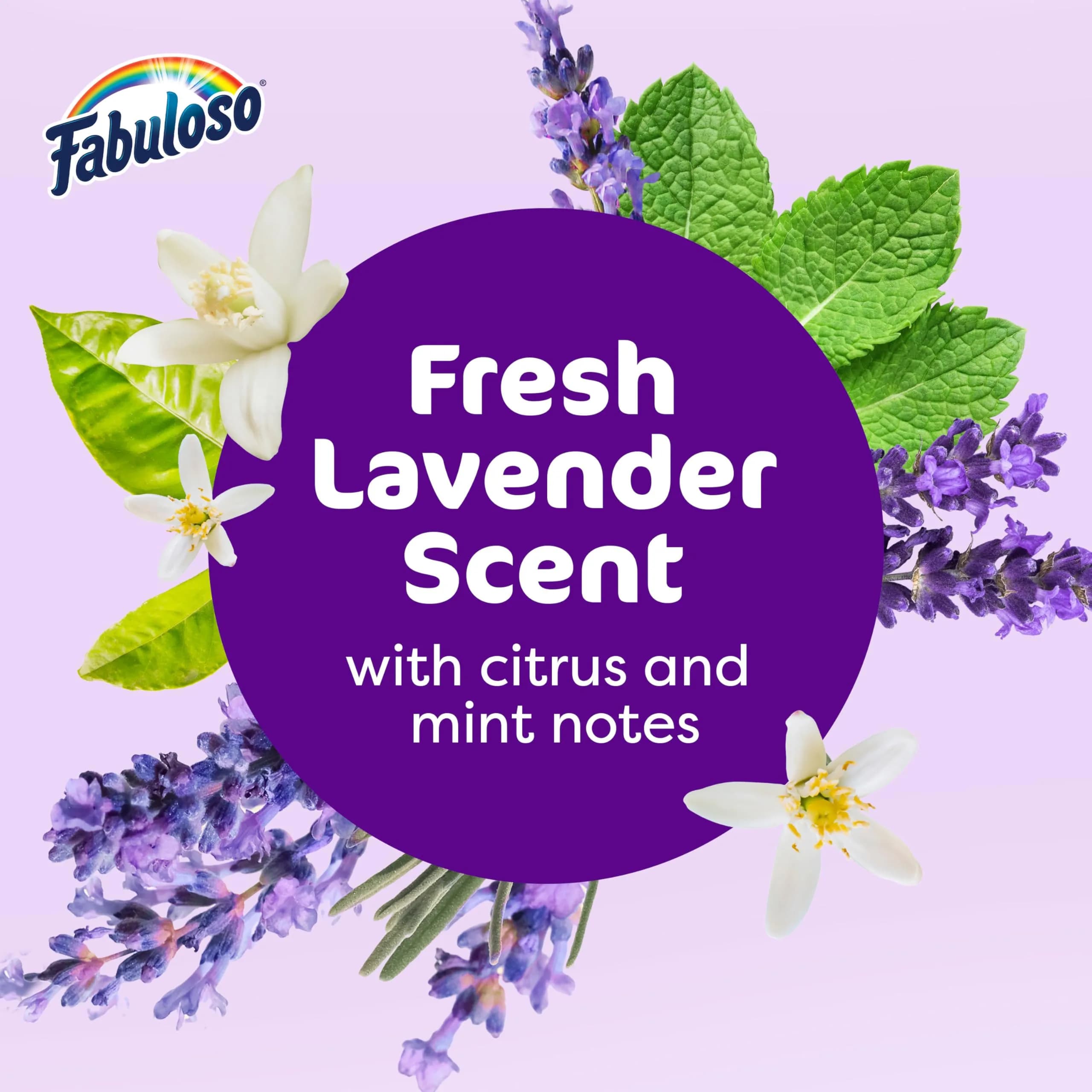 Fabuloso 2X Multi-Purpose Cleaner Light Lavender Scent 1.65 L (56 fl oz) | USA Imported Concentrated Formula - view 4