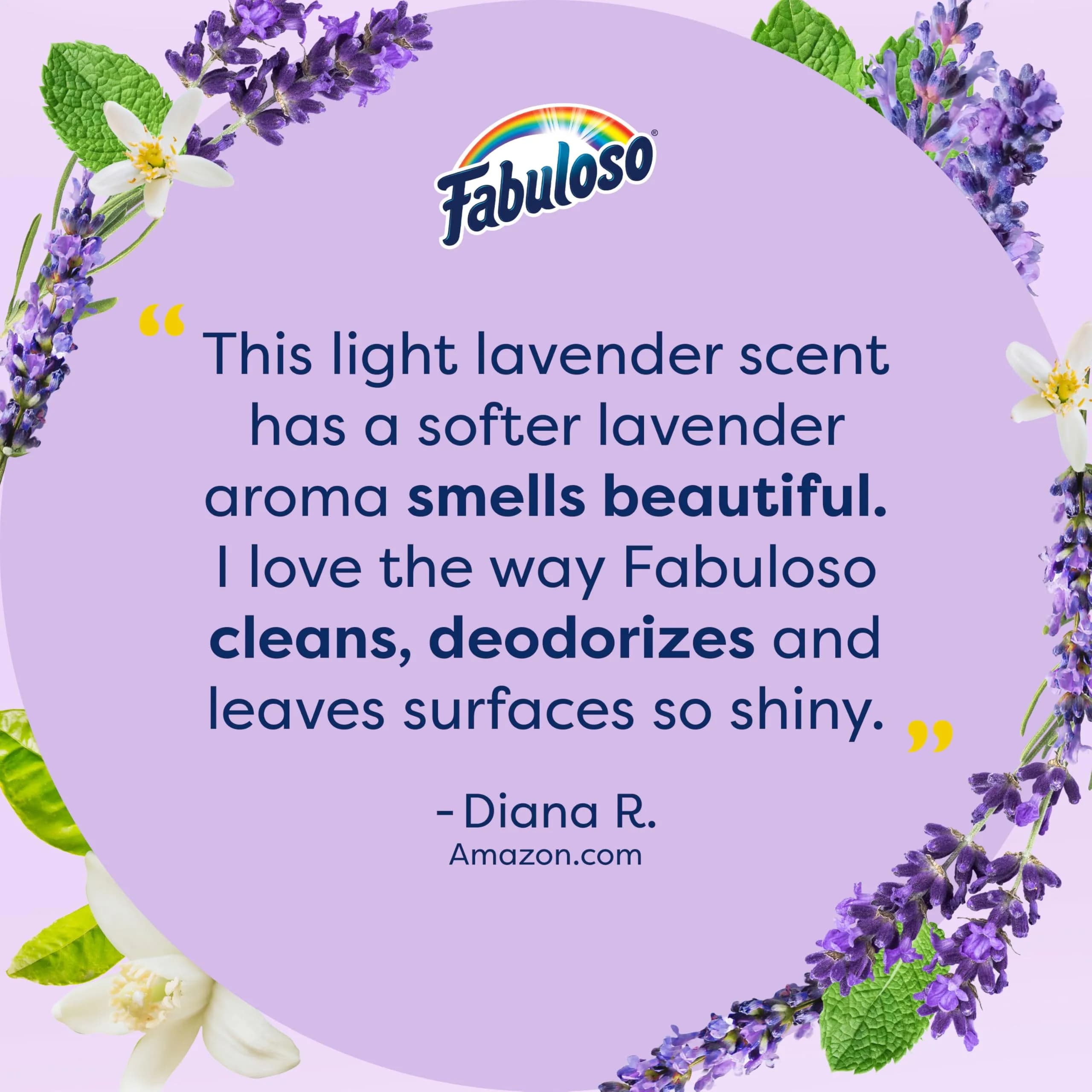 Fabuloso 2X Multi-Purpose Cleaner Light Lavender Scent 1.65 L (56 fl oz) | USA Imported Concentrated Formula - view 9