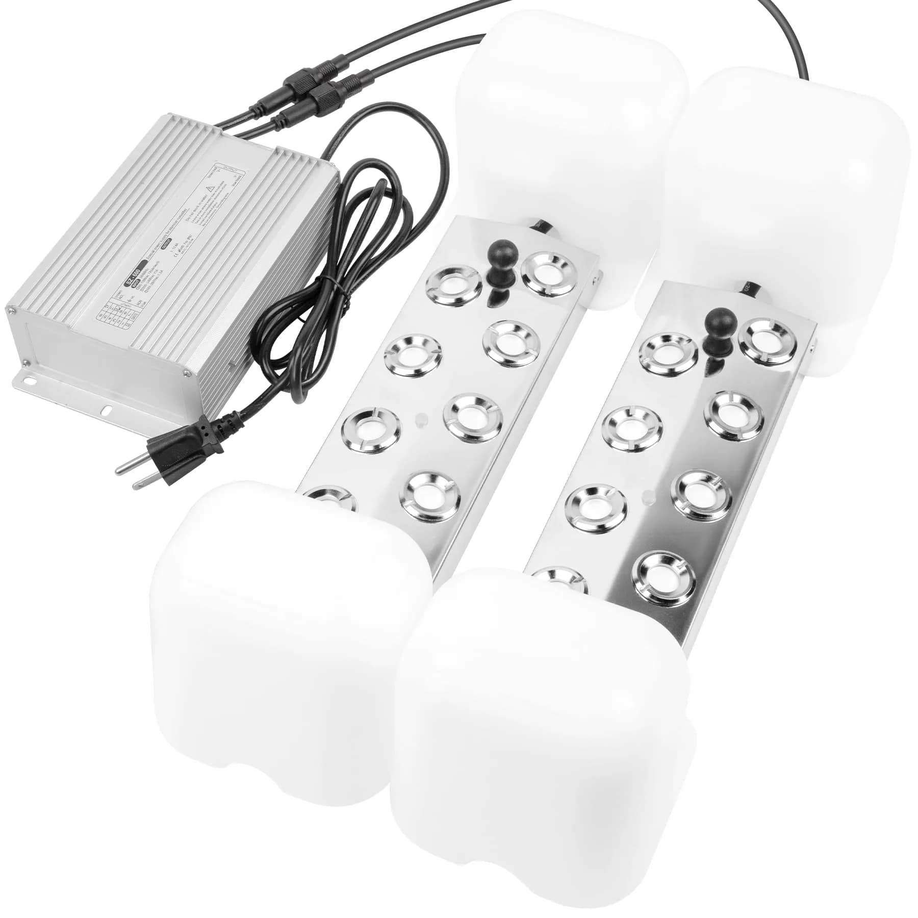 Toriexon Ultrasonic Mist Maker Fogger 16 Heads | 13000ml/H Outdoor Pond Fogger with Stainless Steel