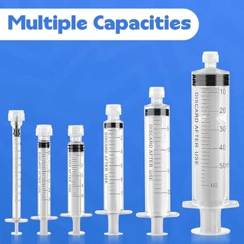 ginallt 3mL Luer Lock Syringes Without Needle - Sterile, 20 Pack | Precise Liquid Dispensing for Labs & Home thumbnail 6