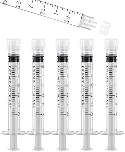 ginallt 3mL Luer Lock Syringes Without Needle - Sterile, 20 Pack | Precise Liquid Dispensing for Labs & Home thumbnail 1