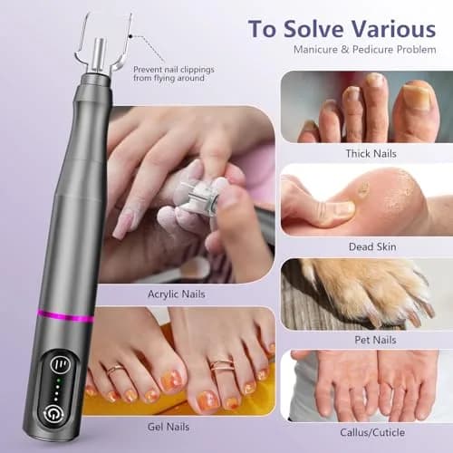 TUOBEO Cordless Nail Drill Electric File Kit 20000 RPM | Portable Efile Set for Acrylic & Gel Nails thumbnail 3