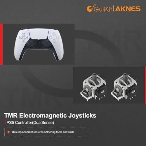 GuliKit TMR Joysticks Replacement for DualSense PS5 / PS5 Edge Controller with KK Ring Caps thumbnail 2