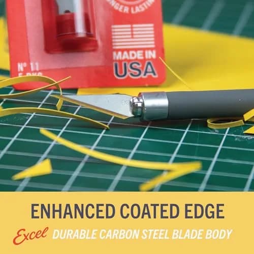 Excel Blades #11 Titanium Nitride Hobby Blades, 50-Pack, Carbon Steel | Precision Craft Refills thumbnail 6