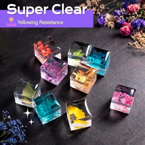 HeyClear UV Resin Kit 300g (10.58 oz) | Crystal Clear, Bubble-Free Epoxy Glue for Crafts thumbnail 2