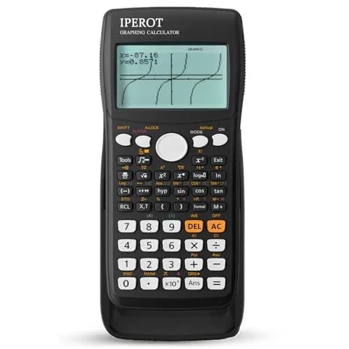 IPEROT Graphing Calculator with 10 Modes & 4 Functions, 128x64 LCD Display | 220V Compatible thumbnail 1