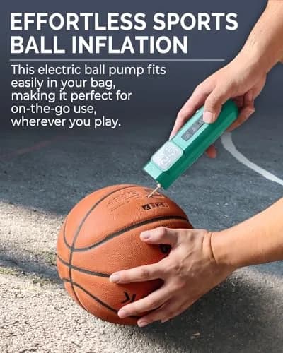 ETENWOLF P200 Electric Ball Pump 2000mAh | Fast, Precise Inflation for Sports Balls thumbnail 2