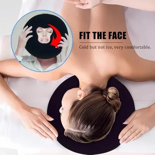 OULIGET Silicone Face Massage Pillow Black | Soft SPA Headrest for Beauty Beds & Travel thumbnail 6