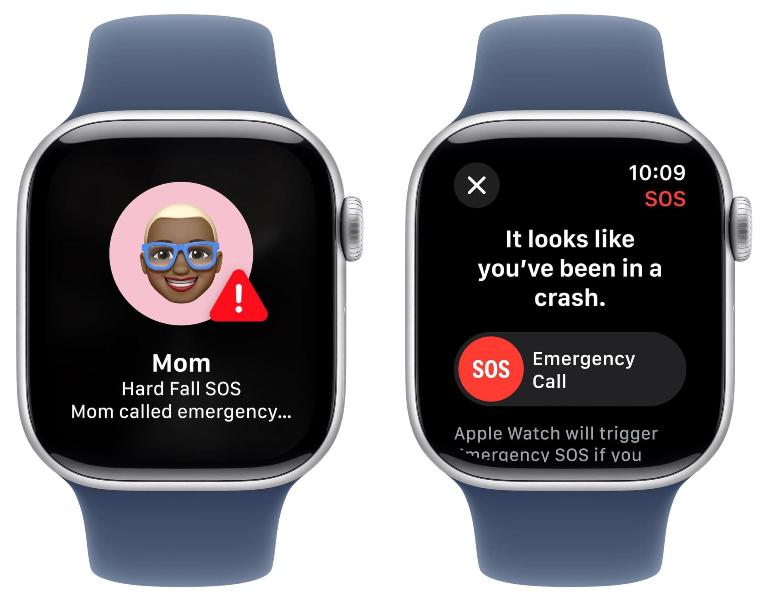 Apple Watch Series 10 GPS 46mm Silver Aluminum Case with Denim Sport Band, S/M | Smart Wearable Computer - view 5