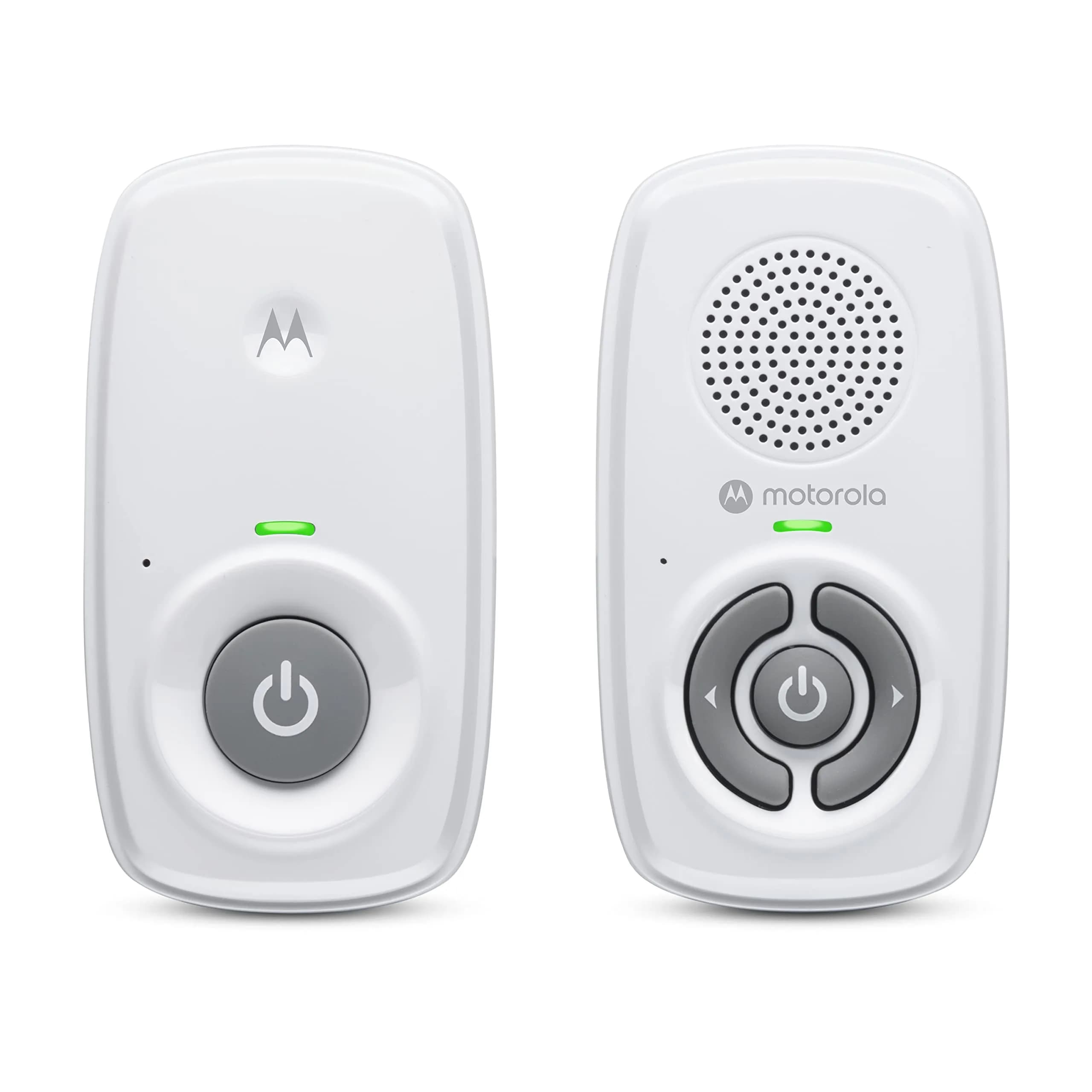 Motorola Nursery AM21 Audio Baby Monitor, No WiFi, 1000 ft Range, DECT, Cry Detection, Portable Parent Unit | Secure Audio Monitoring — White