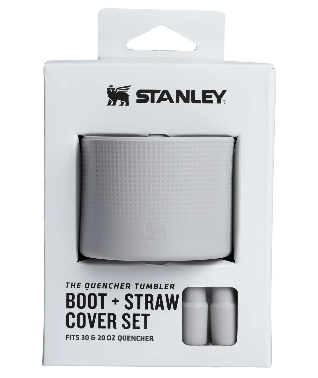 STANLEY Quencher Boot and Straw Cover Set for 20 & 30 oz Tumblers | Ash | Silicone Protector & Straw Cap — Ash