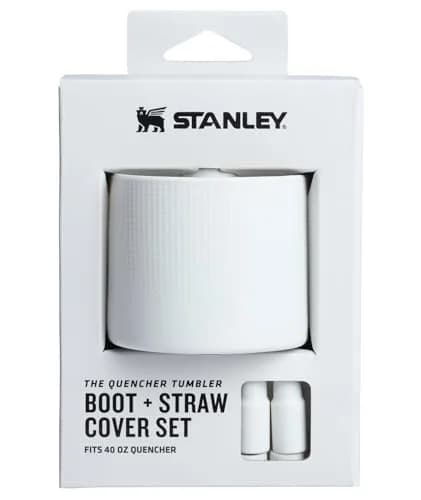 STANLEY Quencher Boot and Straw Cover Cap Accessory Set for 40 oz Tumbler with Handle | Pale Stone thumbnail 1