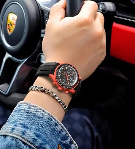 REBANDACE Silicone Strap for Moonswatch 20mm | No-Gap Curved Replacement for Omega Swatch Moonwatch thumbnail 4