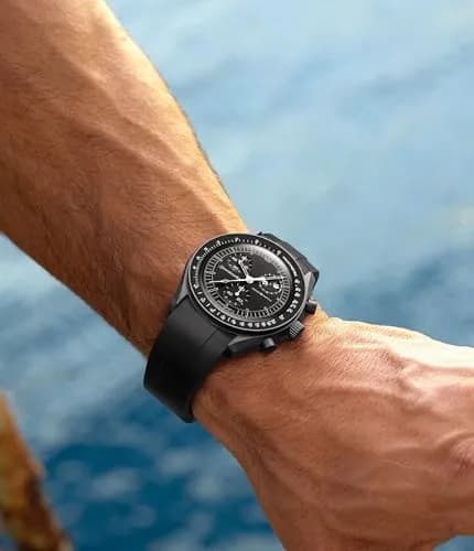 REBANDACE Gray Silicone Watch Band for Omega Moonwatch 20mm | Cut-to-Size, Water-Resistant thumbnail 6
