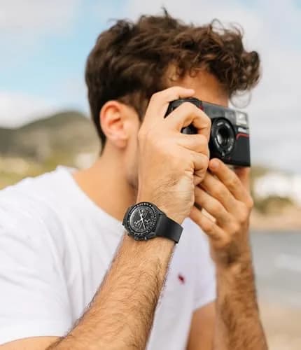 REBANDACE Gray Silicone Watch Band for Omega Moonwatch 20mm | Cut-to-Size, Water-Resistant thumbnail 4
