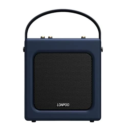 LONPOO Portable Karaoke Machine LP-H01 Navy Blue with Bluetooth & USB Playback | 20 Watts RMS thumbnail 1