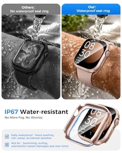 Goton IP67 Waterproof Case with Glass for Apple Watch Series 11/10 46mm | Waterproof & Scratch-Resistant thumbnail 3