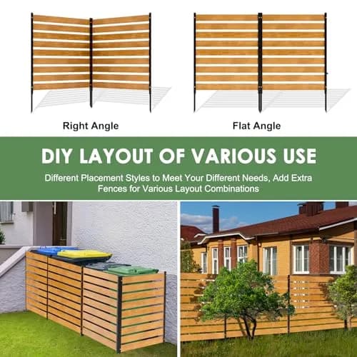 Mosener Air Conditioner Fence, Outdoor Wood Privacy Screens | Weather-Resistant 48" x 48" | Easy Install & Multi-Purpose thumbnail 4