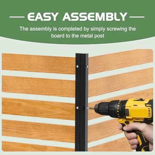 Mosener Air Conditioner Fence, Outdoor Wood Privacy Screens | Weather-Resistant 48" x 48" | Easy Install & Multi-Purpose thumbnail 6