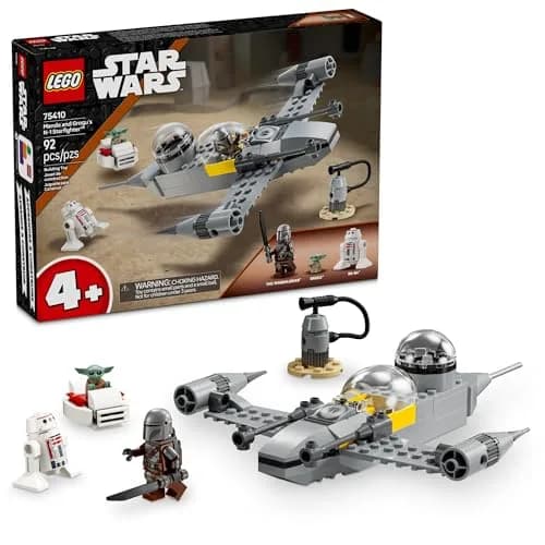 LEGO Star Wars: The Mandalorian Mando and Grogu's N-1 Starfighter Set | Toddler Building Toy for Kids 4+ thumbnail 1