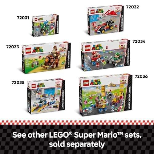 LEGO Super Mario Mario Kart Baby Mario vs Baby Luigi Set | Collectible Toy Building Set for Kids 8+ thumbnail 7