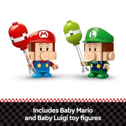 LEGO Super Mario Mario Kart Baby Mario vs Baby Luigi Set | Collectible Toy Building Set for Kids 8+ thumbnail 4