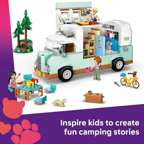LEGO Friends Friendship Camper Van Adventure Toy Building Set - Pretend Play Set for Kids, Girls and Boys, Ages 7+ thumbnail 5