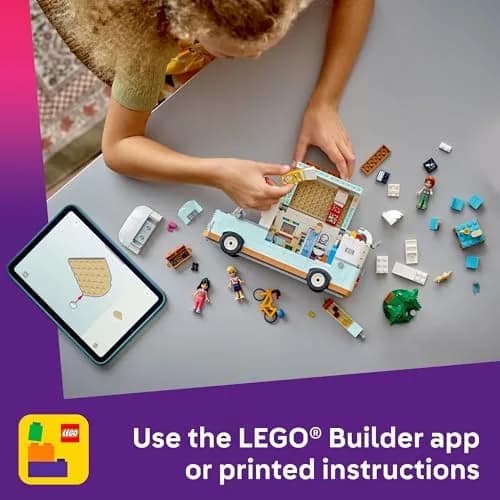 LEGO Friends Friendship Camper Van Adventure Toy Building Set - Pretend Play Set for Kids, Girls and Boys, Ages 7+ thumbnail 6
