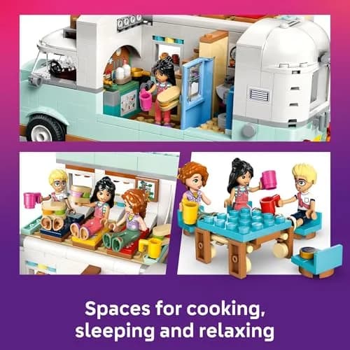LEGO Friends Friendship Camper Van Adventure Toy Building Set - Pretend Play Set for Kids, Girls and Boys, Ages 7+ thumbnail 3