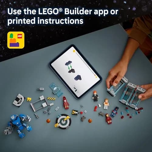LEGO Marvel Iron Man’s Laboratory: Hall of Armor Building Toy - Marvel Superhero Toy for Kids, Boys and Girls, Ages 8+ | Minifigures & Mech thumbnail 6