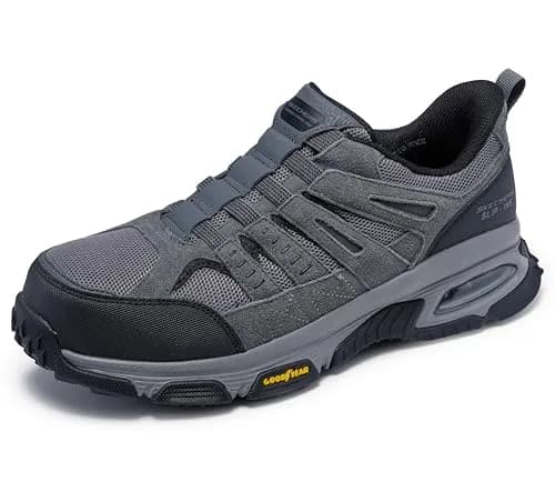 Skechers Skech-Air Envoy Delegator Memory Foam Work Shoes | Slip-In Safety & Comfort (70-120 chars) thumbnail 1