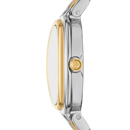 Tory Burch Women's Oval Two-Tone Stainless Steel Bracelet Watch (Model: TBW6033) | Elegant, feminine design for daily or formal wear thumbnail 2