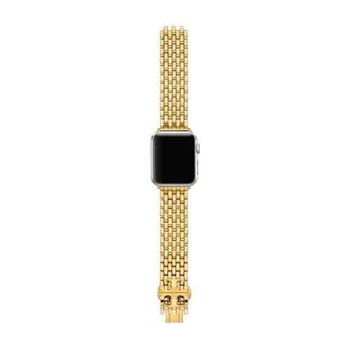 Tory Burch Women's Eleanor Gold-Tone Stainless Steel Band for Apple Watch® (Model: TBS0103E) | Elegant Gold Bracelet for Daily Wear thumbnail 5