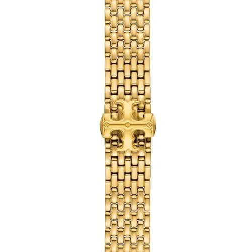 Tory Burch Women's Eleanor Gold-Tone Stainless Steel Band for Apple Watch® (Model: TBS0103E) | Elegant Gold Bracelet for Daily Wear thumbnail 2