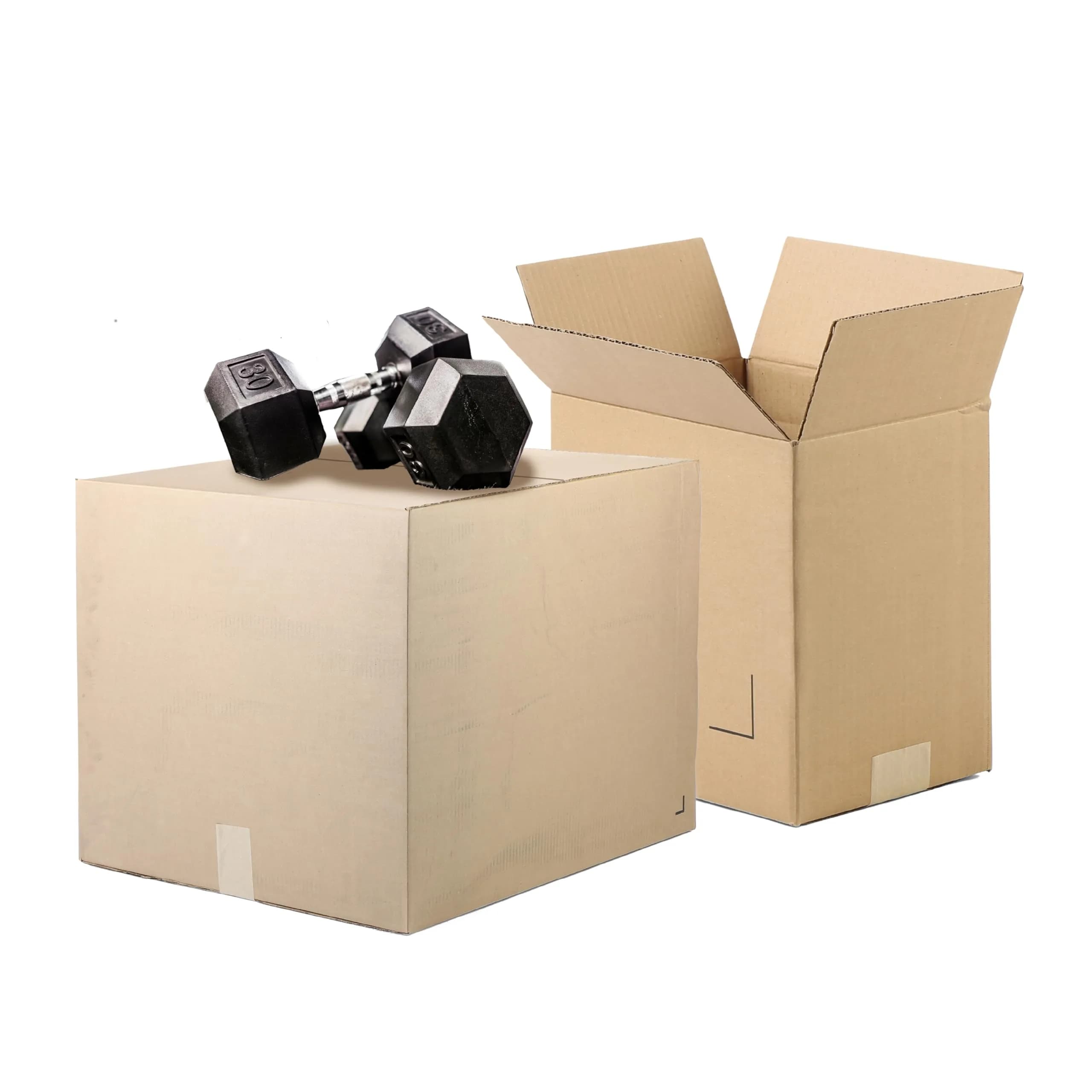 The Boxery Heavy Duty 16 x 12 x 8" Cardboard Boxes 25 Pack | Supports up to 65lbs — 16 x 12 x 8"