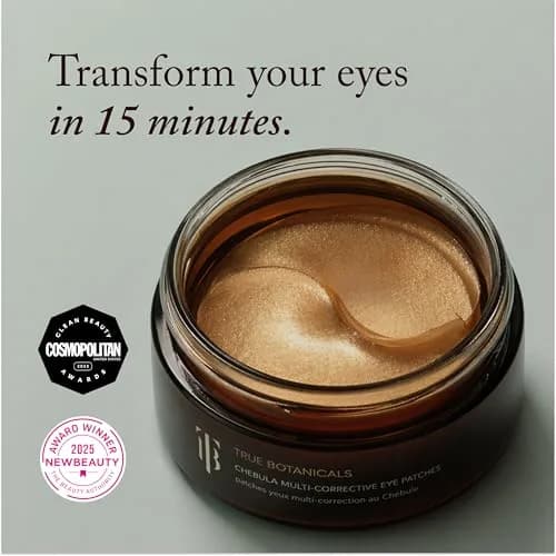 True Botanicals Chebula Multi-Corrective Eye Patches | Firming Under Eye Patches with Hyaluronic Acid & Antioxidants | Hydrating Eye Mask Treatment | 50 Count thumbnail 3