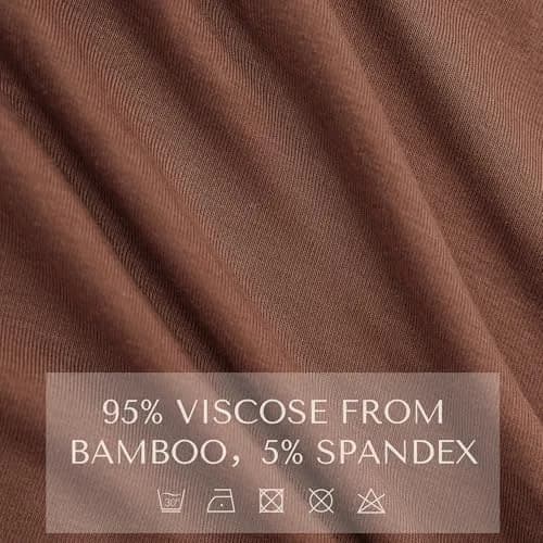 Konssy Rayon Made from Bamboo Nursing Cover Chestnut | Soft, Breathable, Stretchy Poncho for Discreet Breastfeeding thumbnail 4