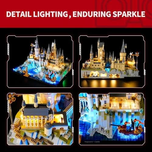 BRIKSMAX Light Kit Designed for LEGO Hogwarts Castle and Grounds | Vibrant LED Effects, Easy Assembly, Safe Materials thumbnail 4