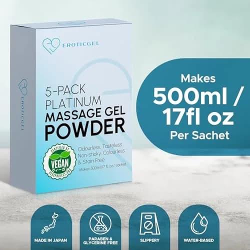 EROTICGEL Platinum Nuru Massage Gel Powder 25g (0.88 oz) | Vegan, Made in Japan, Customizable thumbnail 4