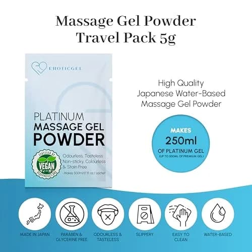 EROTICGEL Platinum Japanese Nuru Massage Gel Powder 1500ml (50.7 fl oz) | Vegan, Made in Japan, Fragrance-Free thumbnail 3