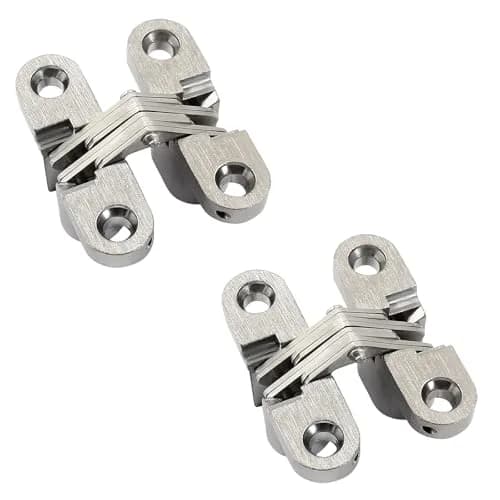 Rierdge 43.5 mm Hidden Hinge | Stainless Steel, 2pcs | Fully Invisible for Cabinets & DIY Projects thumbnail 1