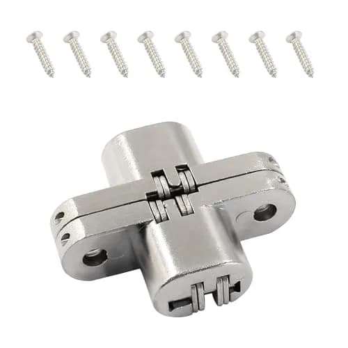Rierdge 43.5 mm Hidden Hinge | Stainless Steel, 2pcs | Fully Invisible for Cabinets & DIY Projects thumbnail 4