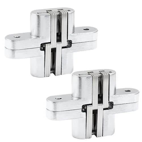 Rierdge 68.5 mm Hidden Hinge, Stainless Steel, 2 pcs | Durable Concealed Cabinet Hardware thumbnail 1