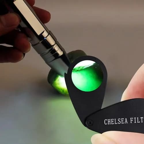 TEKCOPLUS Chelsea Filter for Gemstone Identification | Black Glass Filter for Emeralds, Rubies, Sapphires, Aquamarine (1 Unit) thumbnail 6