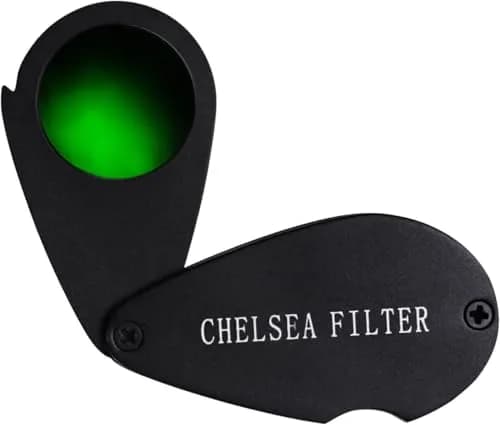TEKCOPLUS Chelsea Filter for Gemstone Identification | Black Glass Filter for Emeralds, Rubies, Sapphires, Aquamarine (1 Unit) thumbnail 1