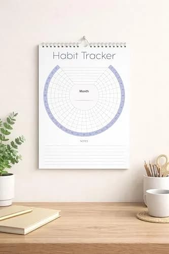 Clever Signs Habit Tracker Calendar (Undated 12 Month) with Silver Spiral Bound | Goal & Productivity Planner for Indian Users thumbnail 3