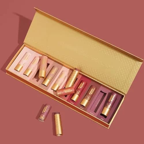 Poppy & Pout All Natural Lip Tints, 10pk | Sustainable Cardboard Tubes, Beeswax, Vitamin E, Coconut Oil (0.3oz each) thumbnail 2