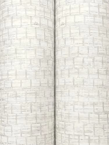 Yellowstone Plaited Grass White Wallpaper 20.5" x 33ft | Textured Basketweave Design thumbnail 2