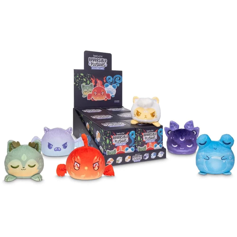 TeeTurtle Elements Series Mystery Box Mini Reversible Plush Toy (3-Inch) thumbnail 2
