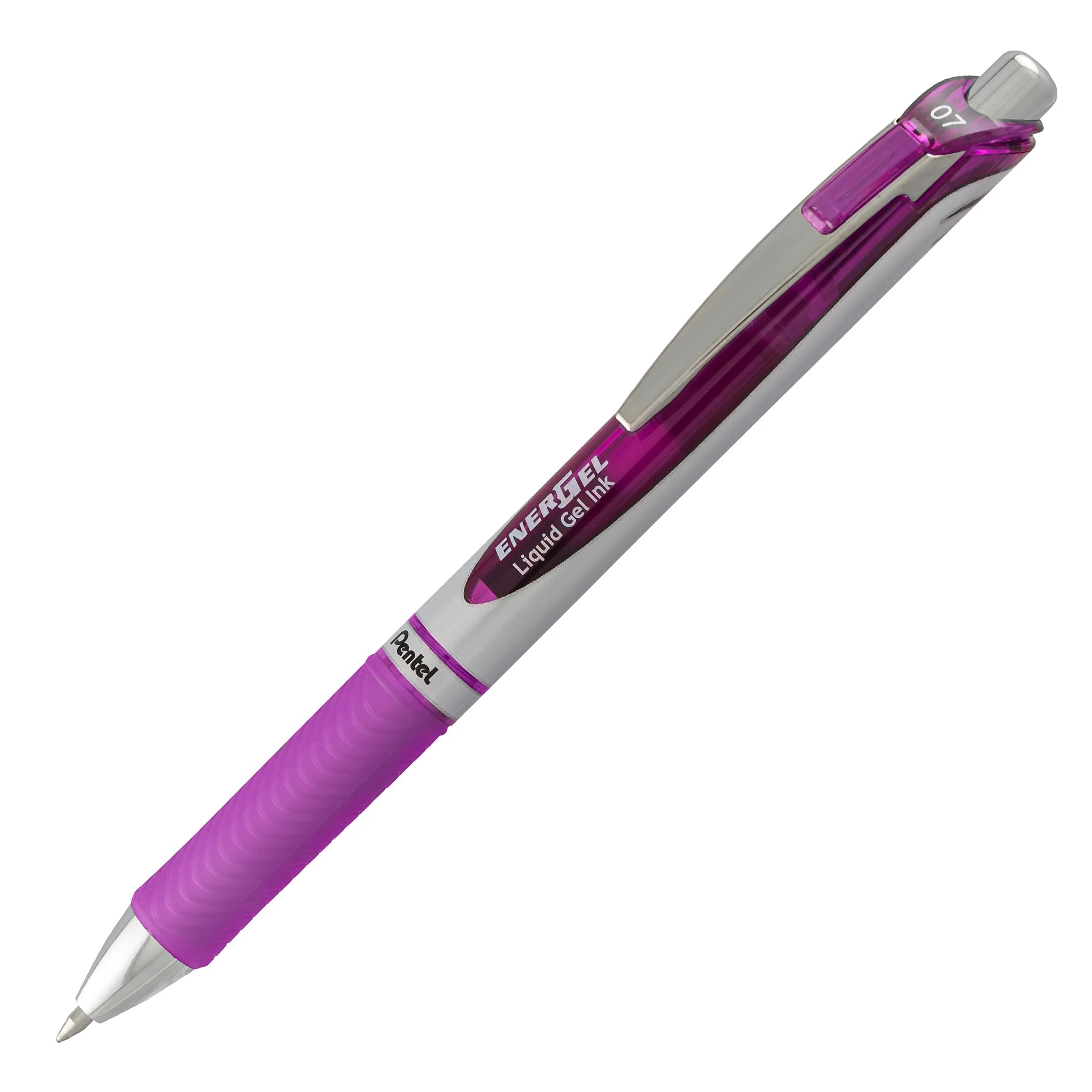 Pentel EnerGel Deluxe RTX Retractable Gel Pens, 0.7mm Medium Tip, Violet Ink, 6 Pack (2 Pens x 3 Packs) | Smooth Writing, Fast-Drying - view 2